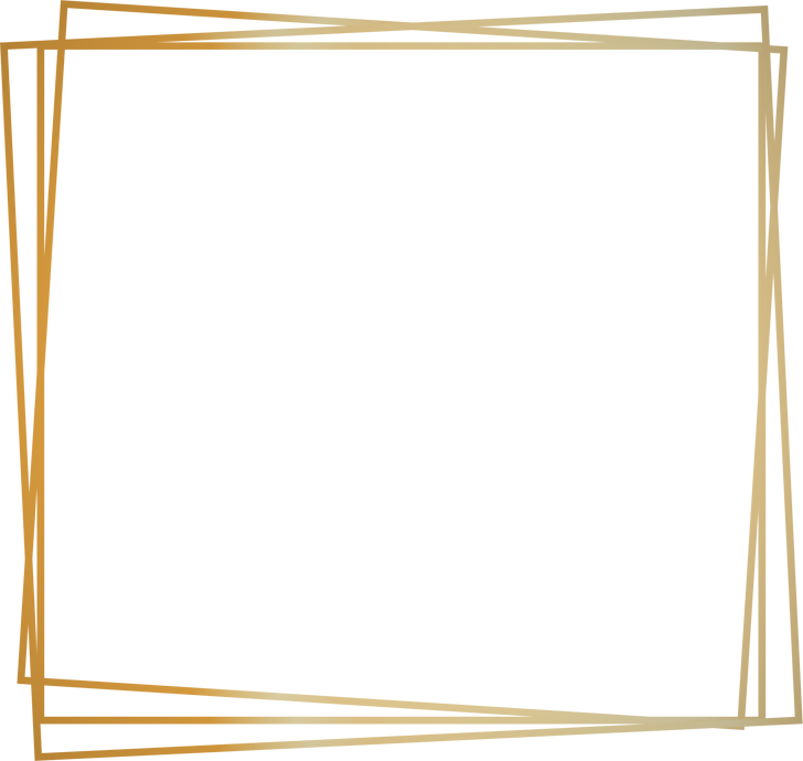 Square gold shape abstract frame border background element
