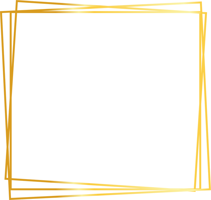 Square gold shape abstract frame border background element